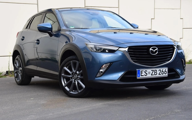 Mazda CX-3 cena 63900 przebieg: 102000, rok produkcji 2018 z Gniezno małe 92